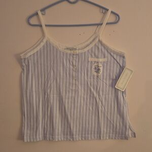 Blue and White Striped Camisole